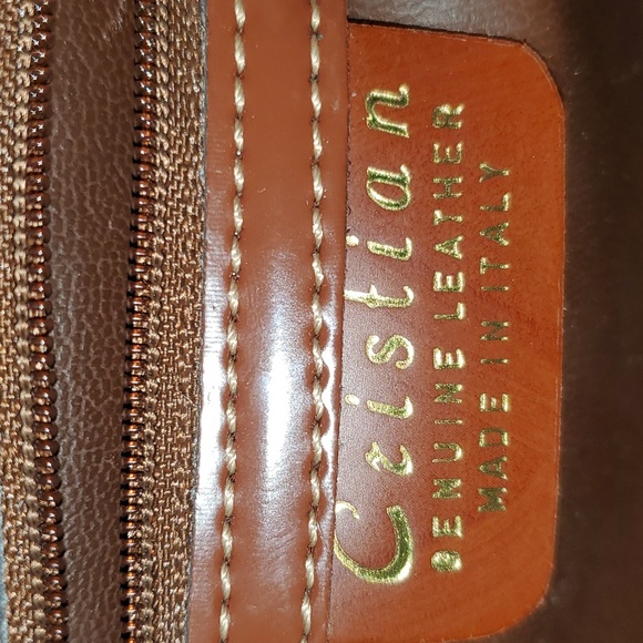 Christian Leather Bag, Made in Italy - Picture 7 of 12